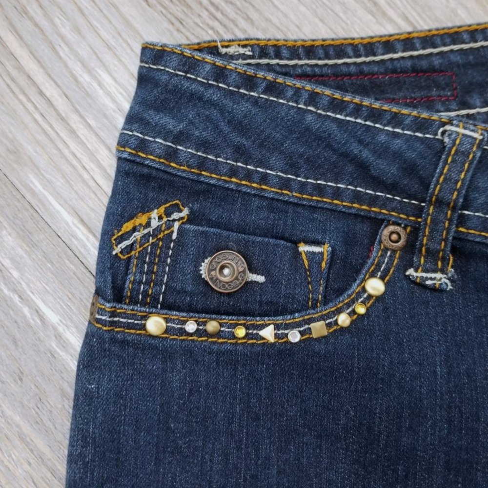 Sasson Ooh La La 90s Vintage Stud Skinny Jeans - Picture 7 of 12